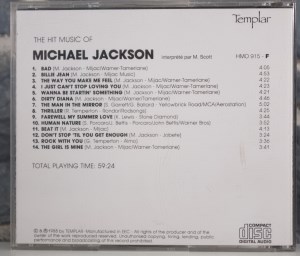 The Hit Music of Michael Jackson interprété par M. Scott (02)